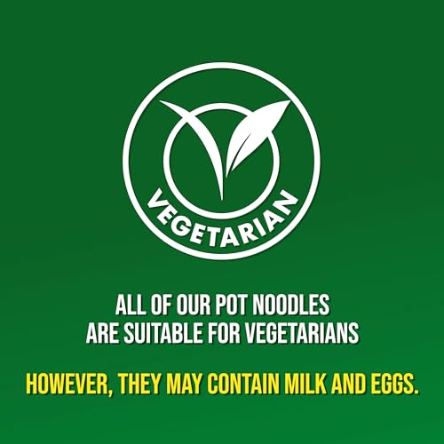 Pot Noodle Chicken & Mushroom King Pot Noodle instant vegetarian snack quick to make noodles 12x 114 g